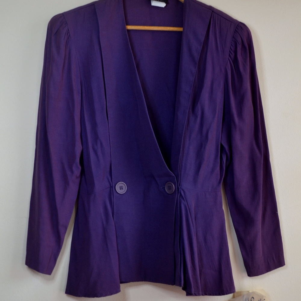 Vintage Wild Rose 80's Skirt Suit